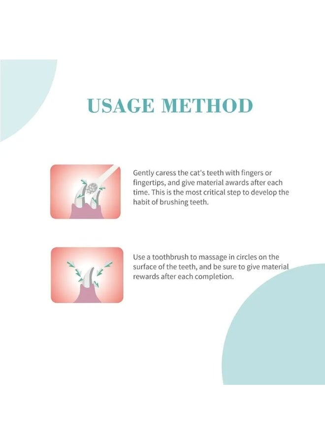 بايولاين مجموعة فرشاة أسنان للقطط والجراء – 4 قطع - Image 2